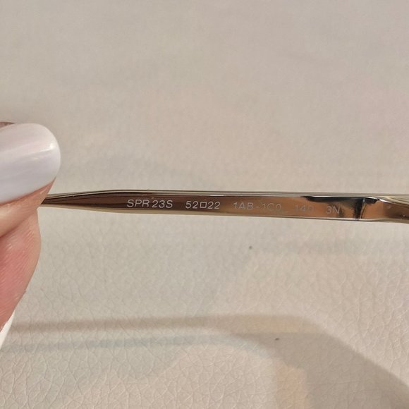 Black and Gold Prada Reflective Sunglasses - Picture 6 of 7